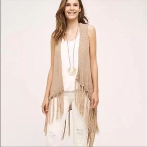 Anthropologie Evelyn K Festival Fringe Vest